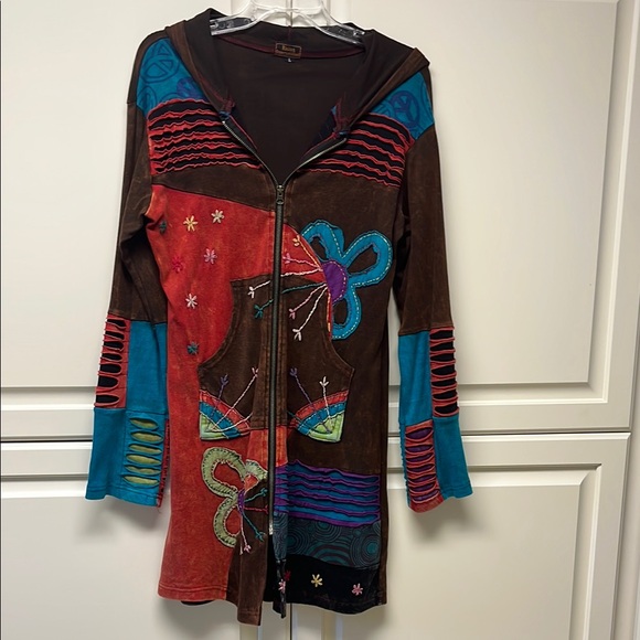 Rising International Multicolor Patchwork Jacket - Picture 5 of 8